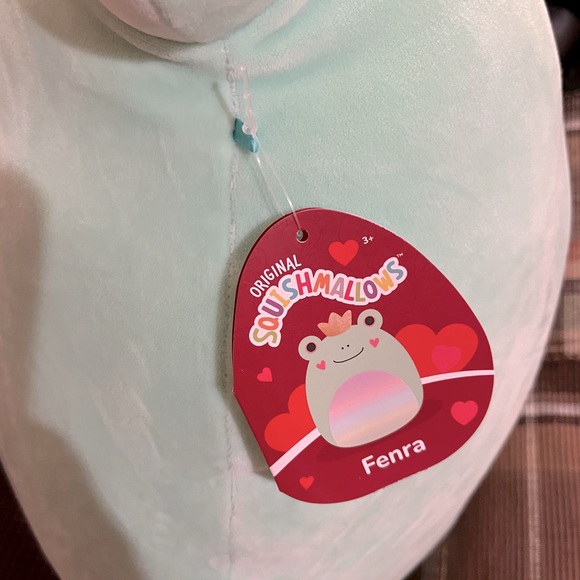 NWT 16” Fenra the Frog Prince 🐸 with Heart Cheeks Valentine Squishmallow - Picture 2 of 3